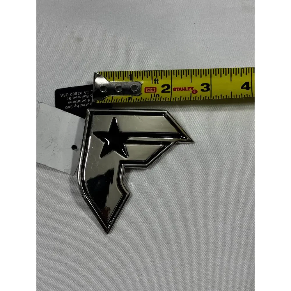 Famous Stars & Straps Belt Buckle F Logo Silver Tone NWT Y2K Skate Streetwear